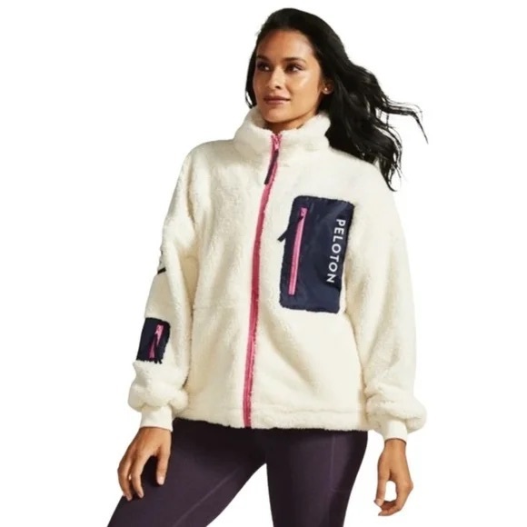 Peloton Jackets & Blazers - Peloton H120 Teddy Long Sleeve Zip Jacket Women’s M